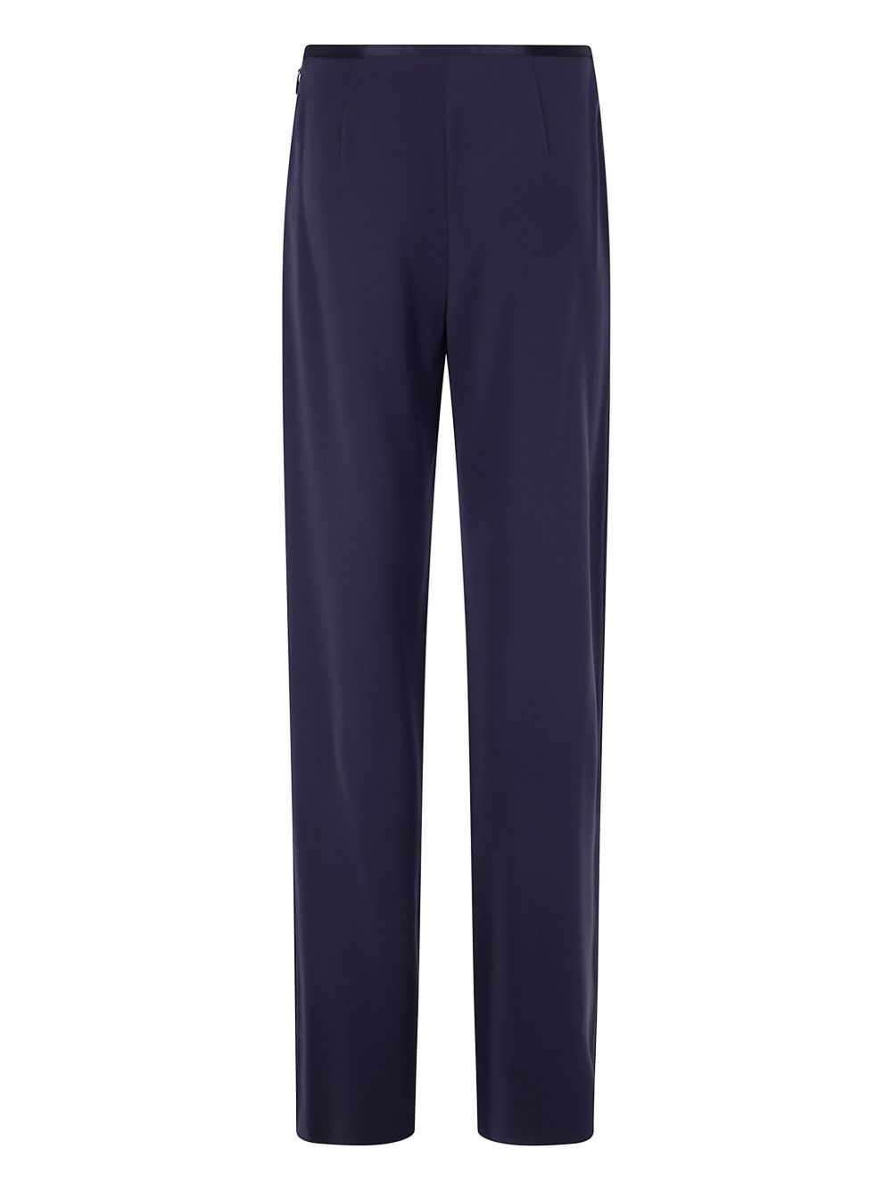 Emporio Armani satin-trim trousers in navy