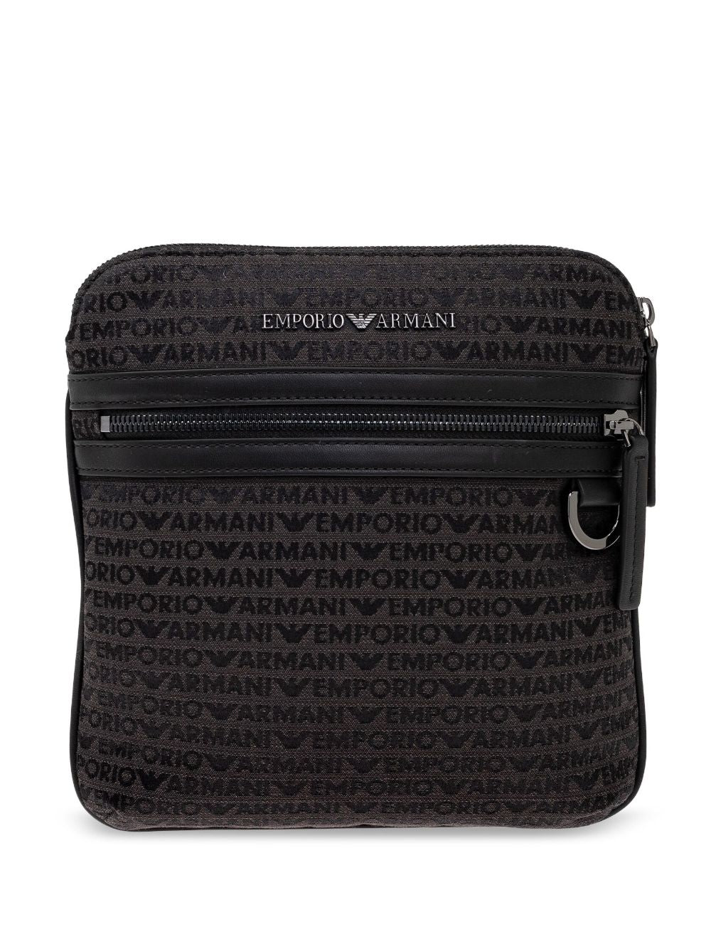 Bolso bandolera con logotipo integral de Emporio Armani