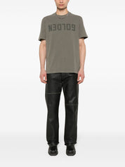 Golden Goose T-shirts and Polos Green cotton jersey