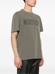 Golden Goose T-shirts and Polos Green cotton jersey