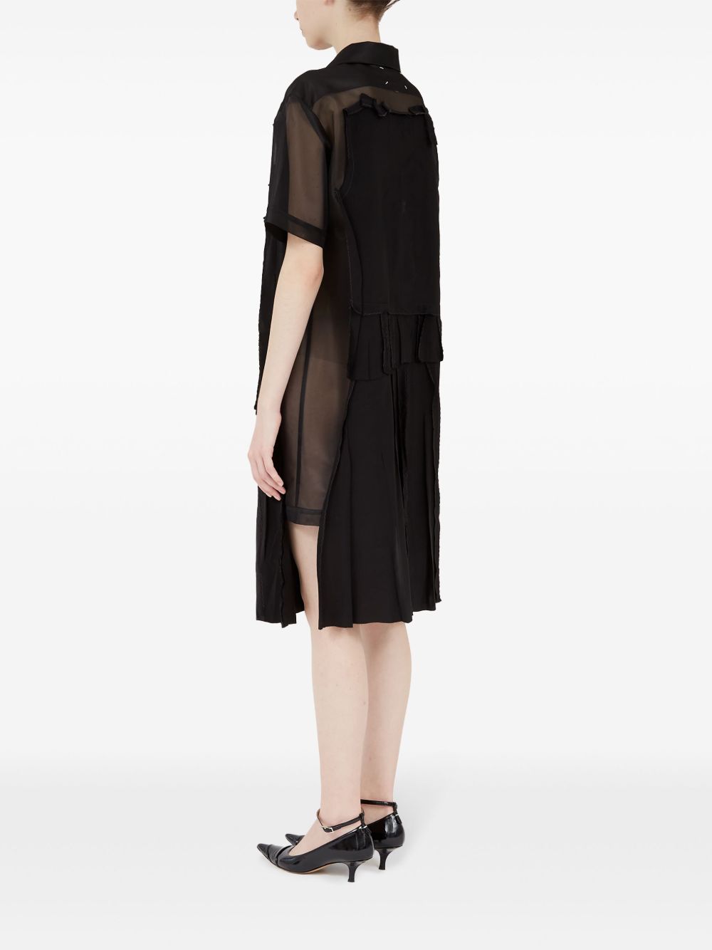 Robes Maison Margiela mi-longues en maille noire
