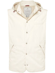Brunello Cucinelli Jackets White sleeveless water-resistant