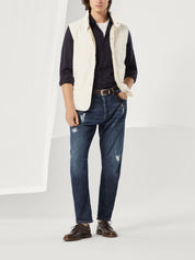 Brunello Cucinelli Jackets White sleeveless water-resistant