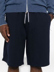 Brunello Cucinelli Shorts in Blue Cotton Blend