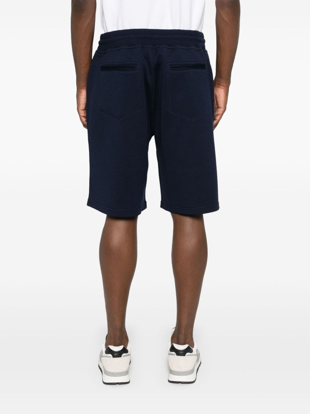 Brunello Cucinelli Shorts in Blue Cotton Blend