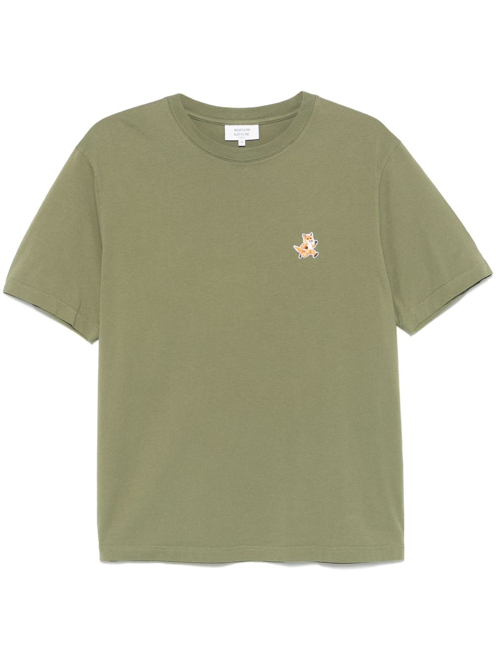 Maison Kitsuné MAISON KITSUNE' T-shirts and Polos Green cotton crew neck