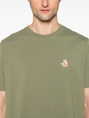 Maison Kitsuné MAISON KITSUNE' T-shirts and Polos Green cotton crew neck