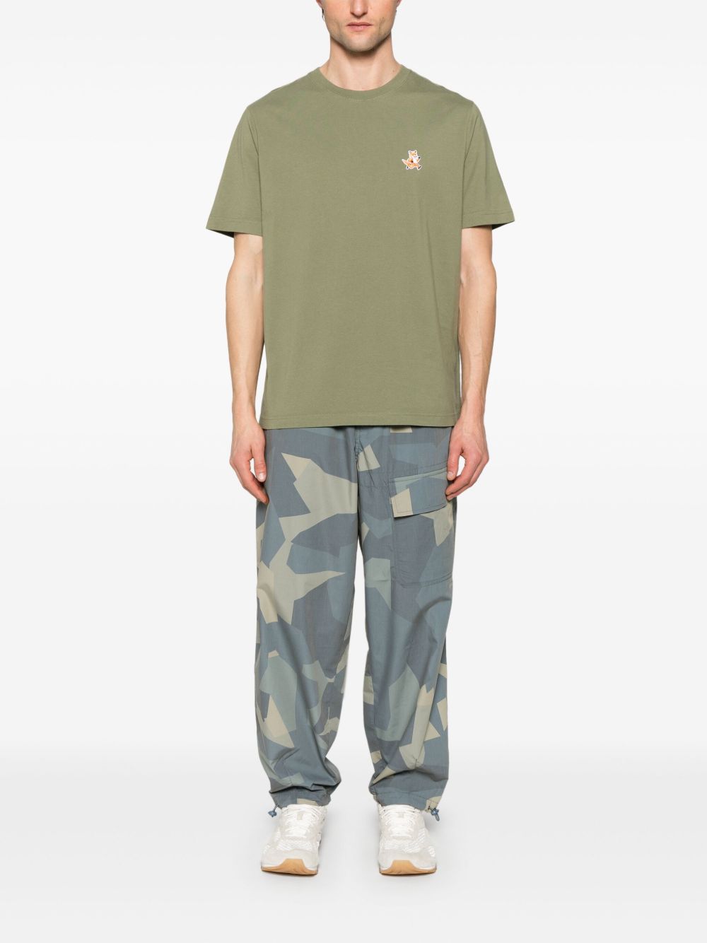 Maison Kitsuné MAISON KITSUNE' T-shirts and Polos Green cotton crew neck