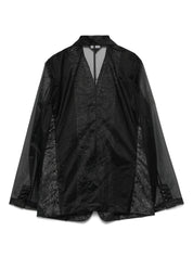 Comme des Garcons Jackets Black chiffon blazer