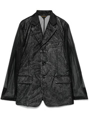 Comme des Garcons Jackets Black chiffon blazer