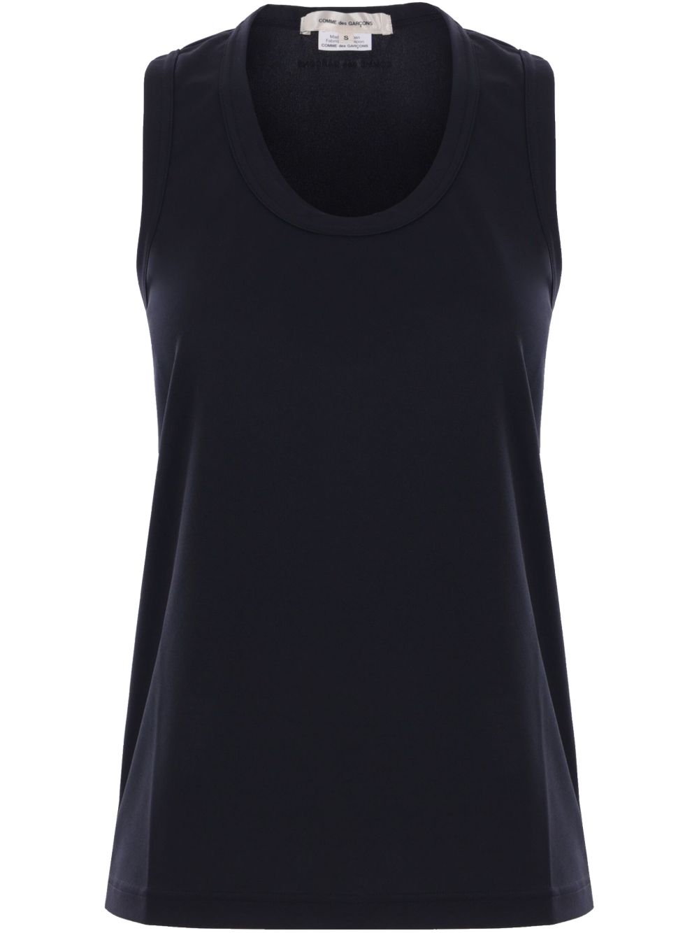 Comme des Garcons Top Black jersey tank