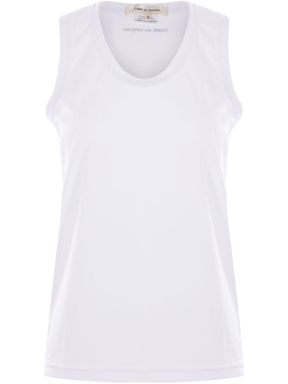 Comme des Garcons Top Maillot sans manches blanc