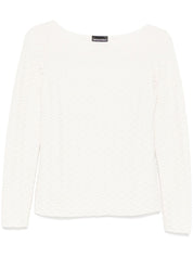 Pulls Emporio Armani en blanc