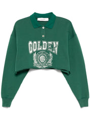 Golden Goose Sweaters in Green French Terry