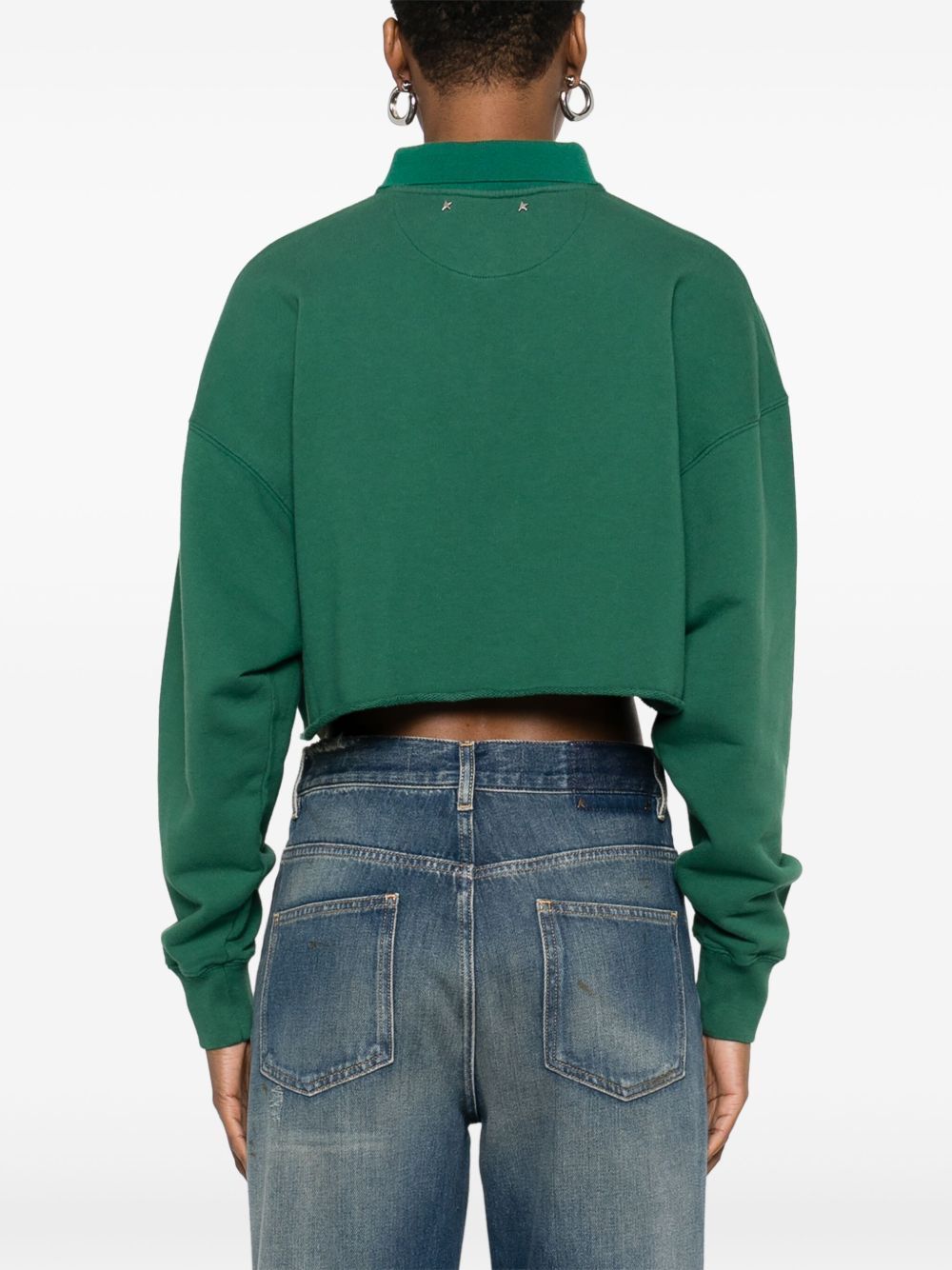 Golden Goose Sweaters in Green French Terry