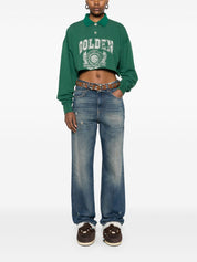Golden Goose Sweaters in Green French Terry