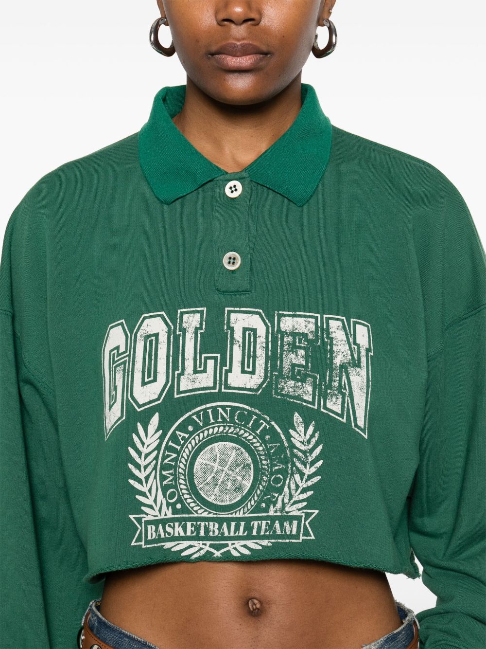 Golden Goose Sweaters in Green French Terry
