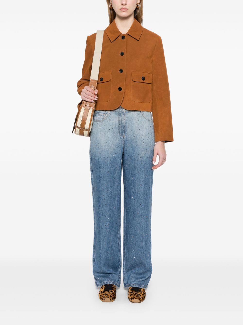 Iro Jeans Blue with Crystal Embellishment