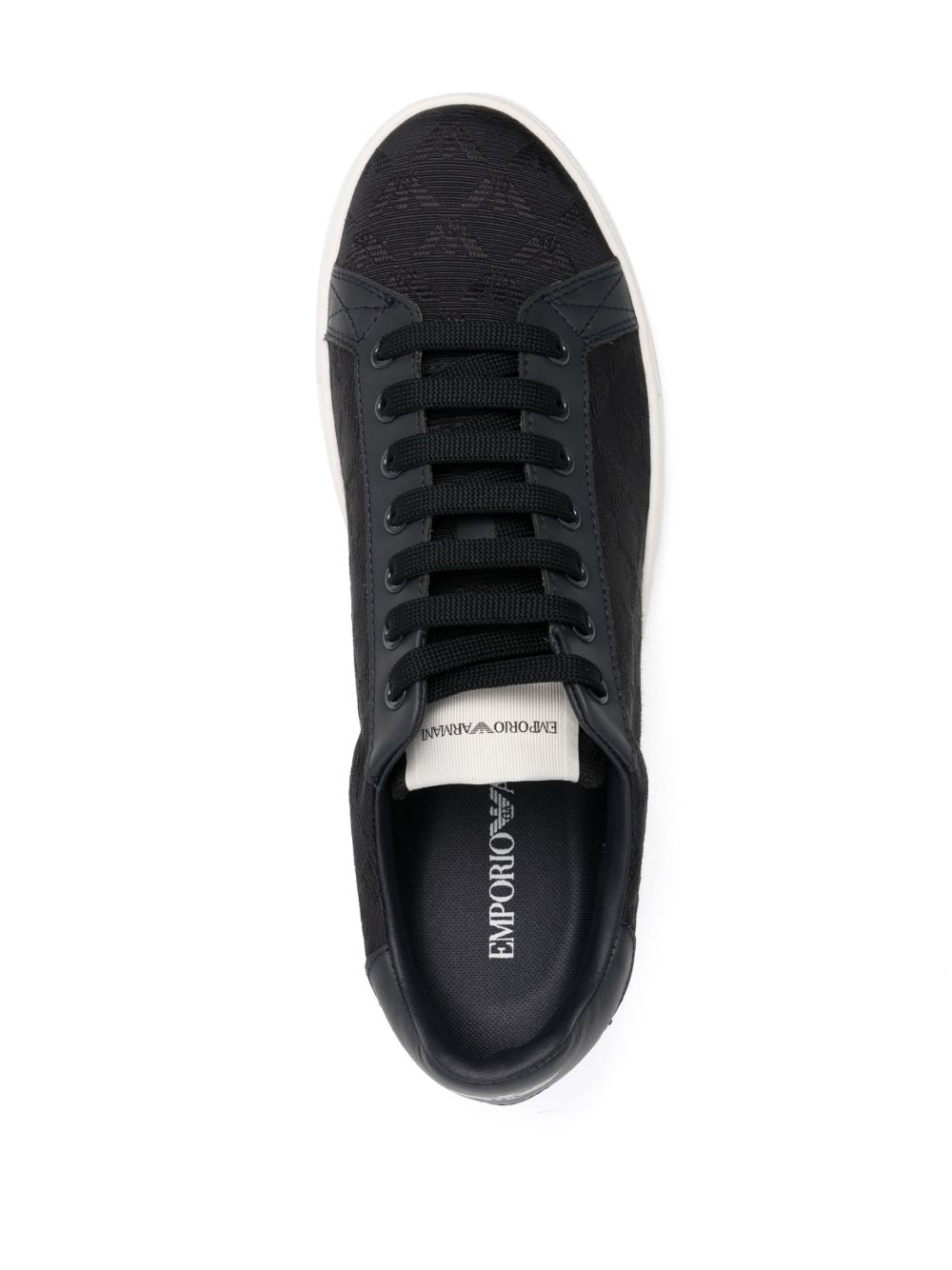 Zapatillas con motivo del logotipo de Emporio Armani