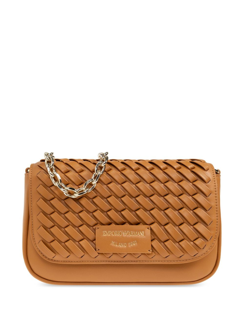 EMPORIO ARMANI EXCLUSIVE Emporio Armani logo-patch leather bag