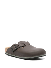 Birkenstock Sandals Leather Brown with Buckle