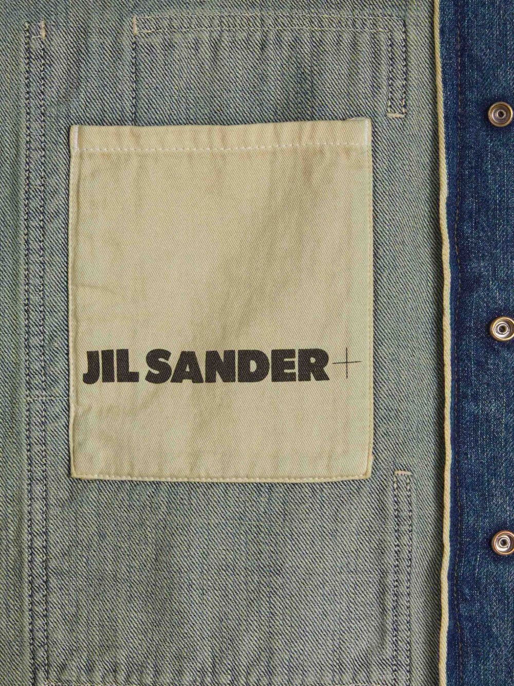 Chemises Jil Sander Plus en denim de coton bleu