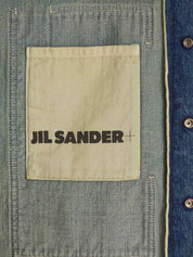 Chemises Jil Sander Plus en denim de coton bleu
