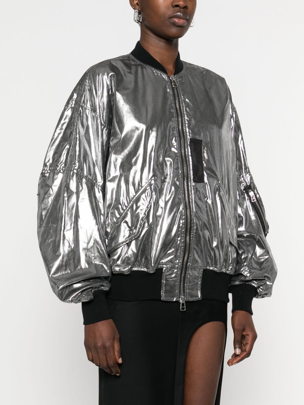 Junya Watanabe Coats Silver metallic bomber jacket