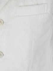 Abrigos Comme des Garcons Abrigo blanco de botonadura sencilla