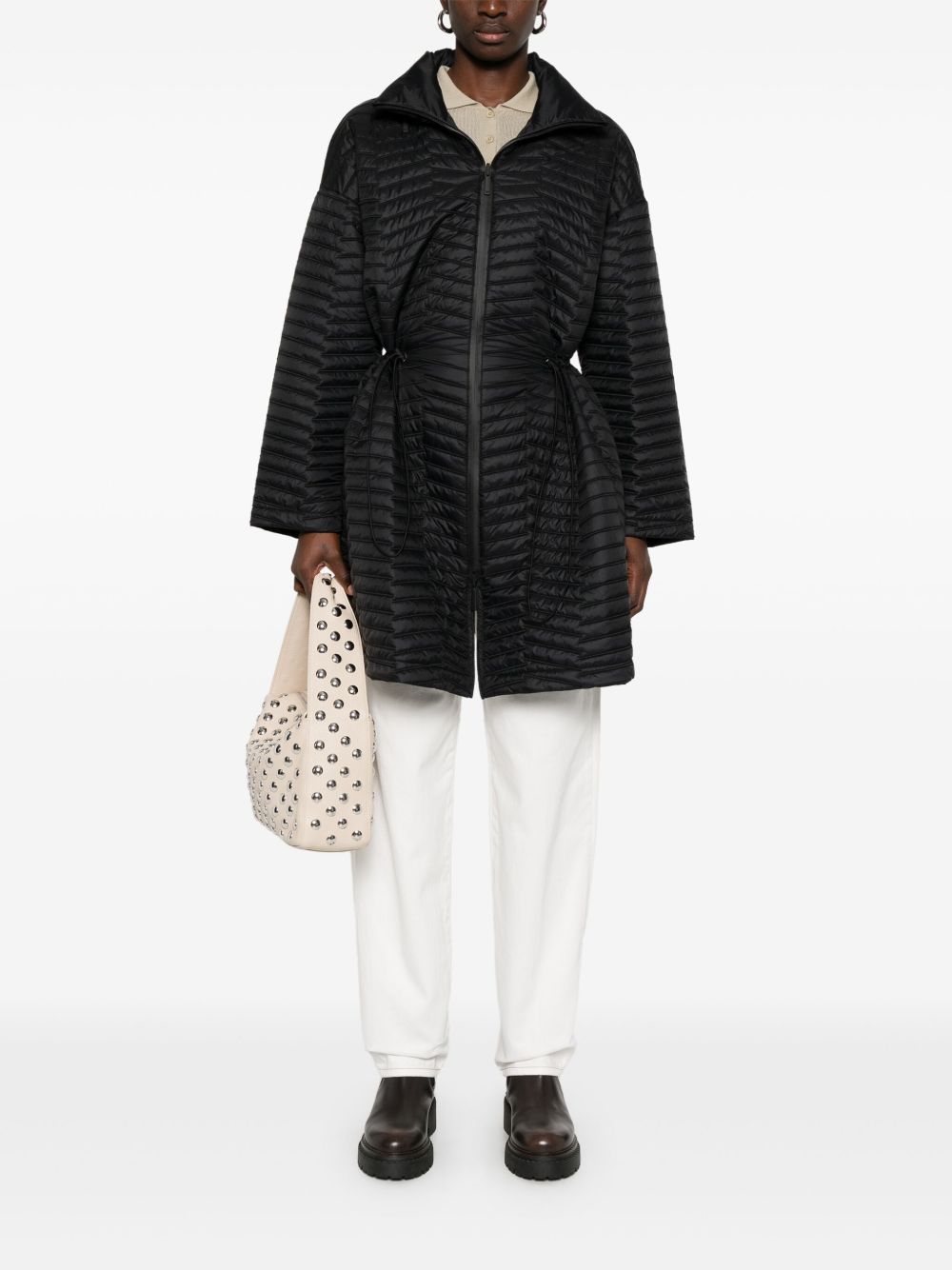 Emporio Armani water-repellent nylon reversible jacket