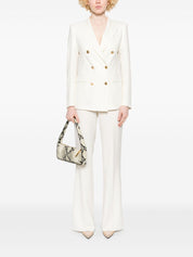 Tagliatore Dresses White double-breasted wool blend