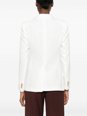 Tagliatore White Double‑Breasted Jacket
