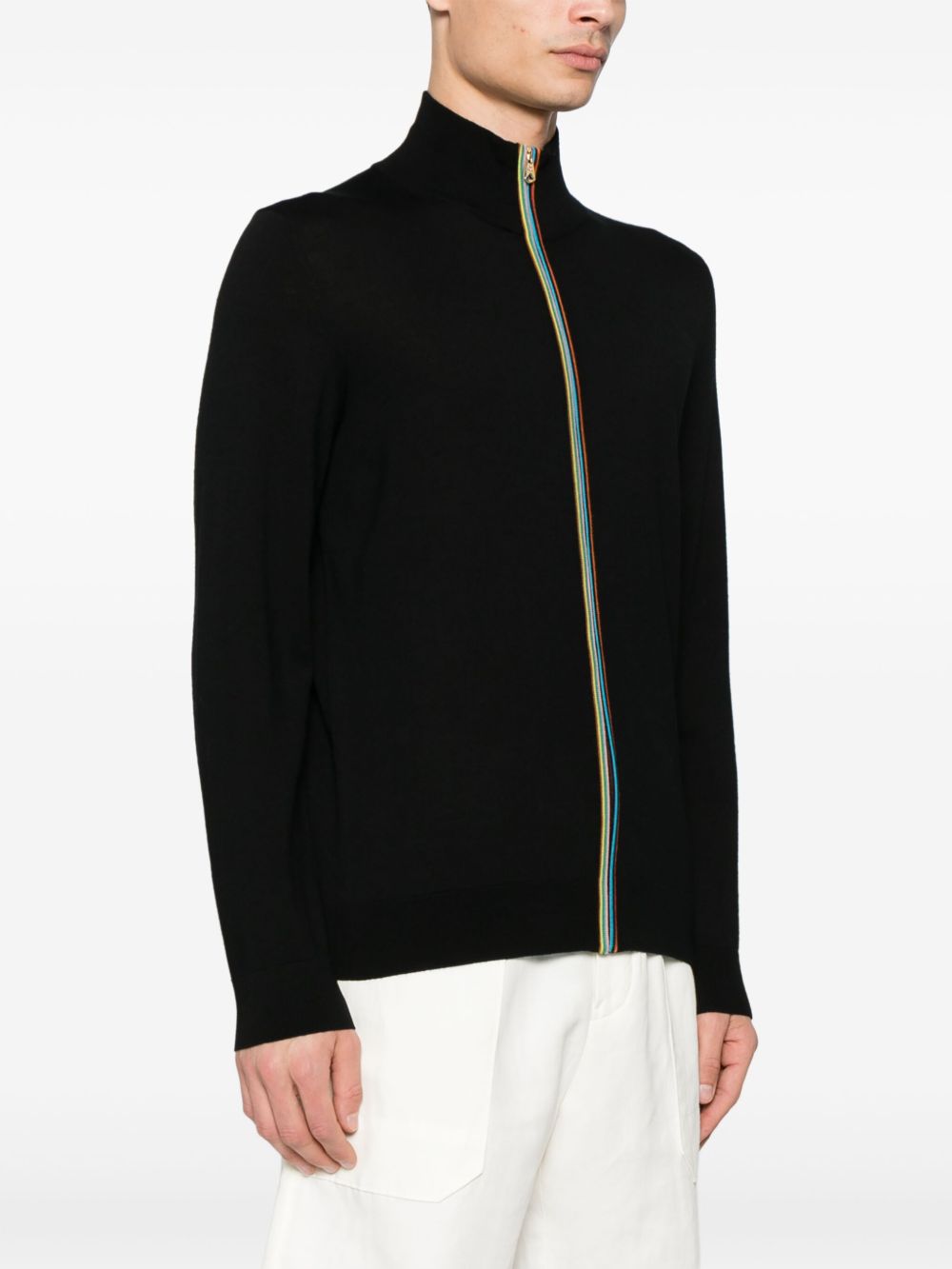 Paul Smith Sweaters Black zip-front