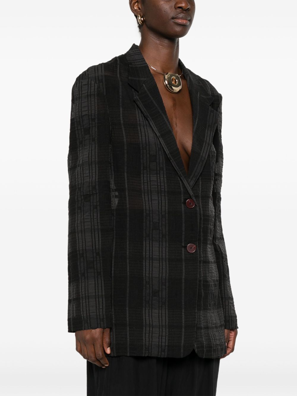 Alysi Jackets Black single-breasted blazer