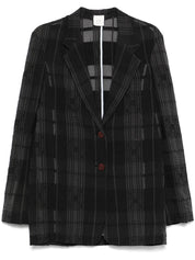 Alysi Jackets Black single-breasted blazer