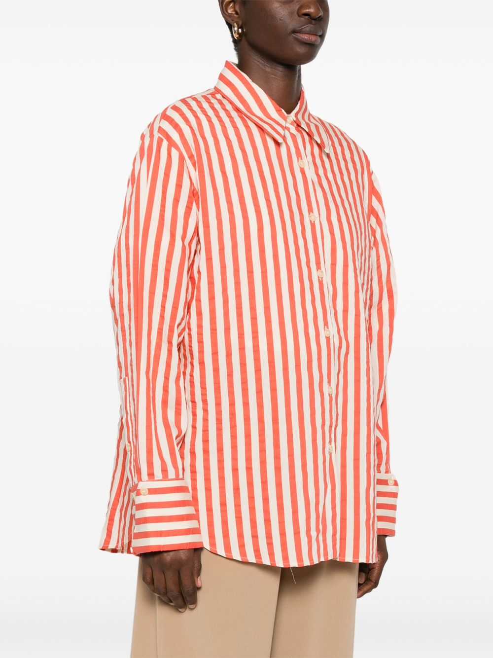 Chemises Alysi en mélange de coton orange