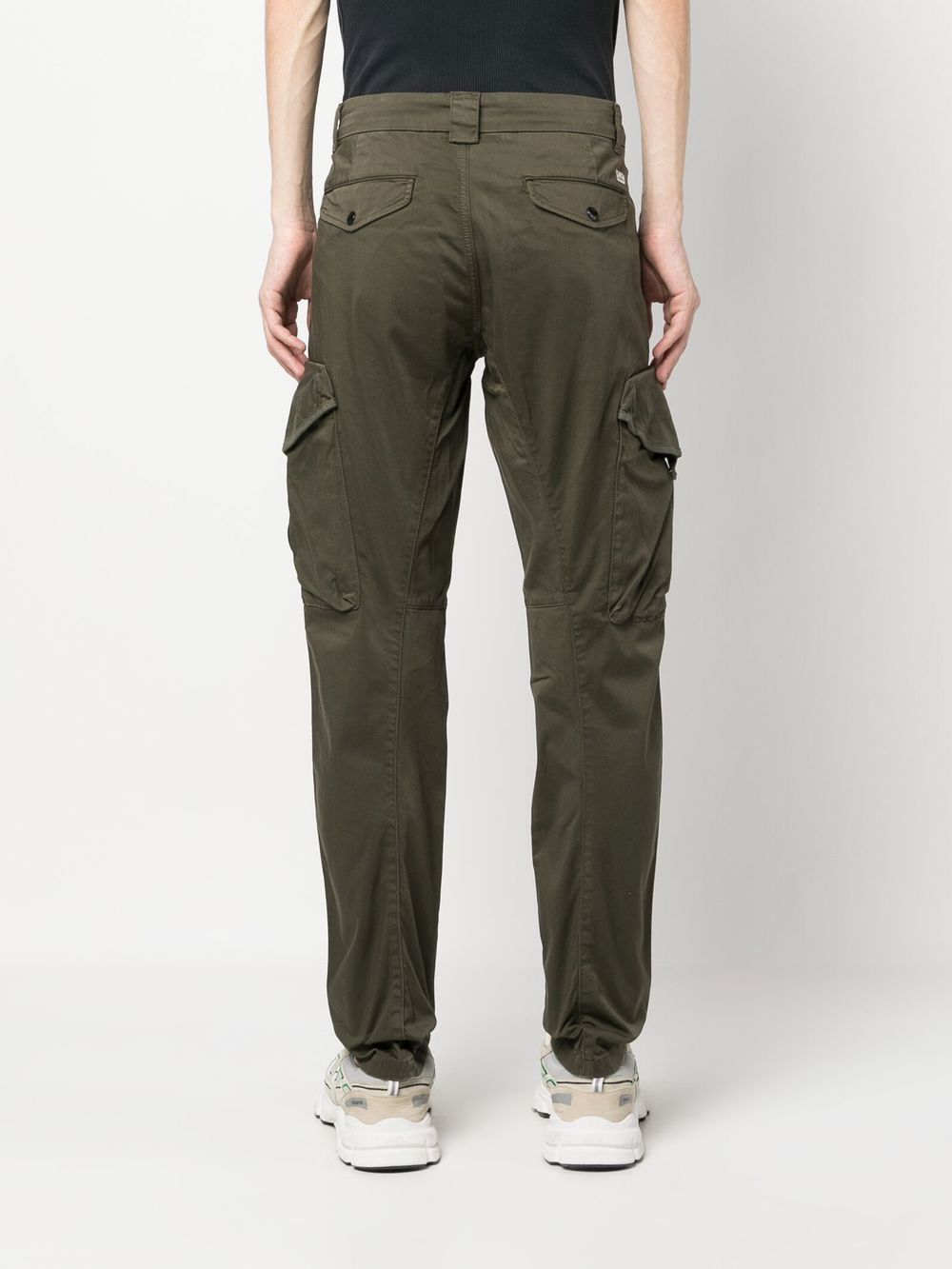 Pantalon CP Company en coton stretch vert