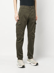Pantalon CP Company en coton stretch vert