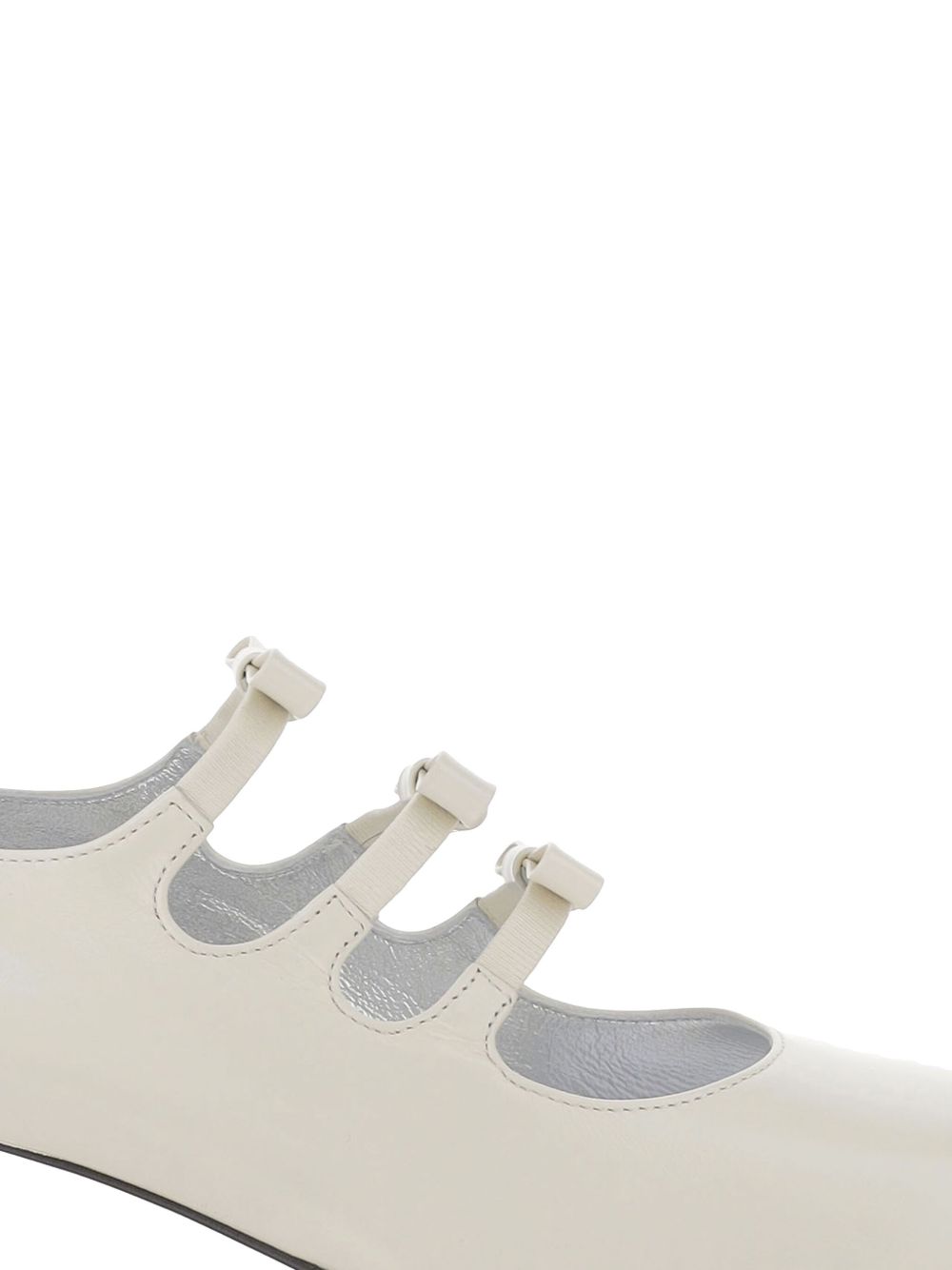 Carel Paris With Heel Ivory leather pumps