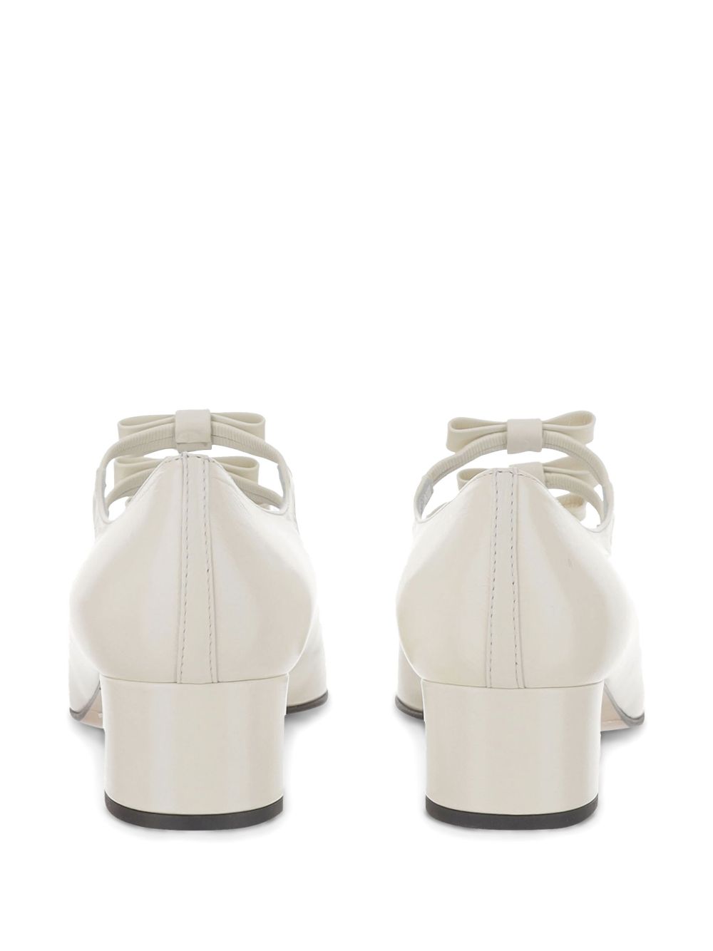 Carel Paris With Heel Ivory leather pumps