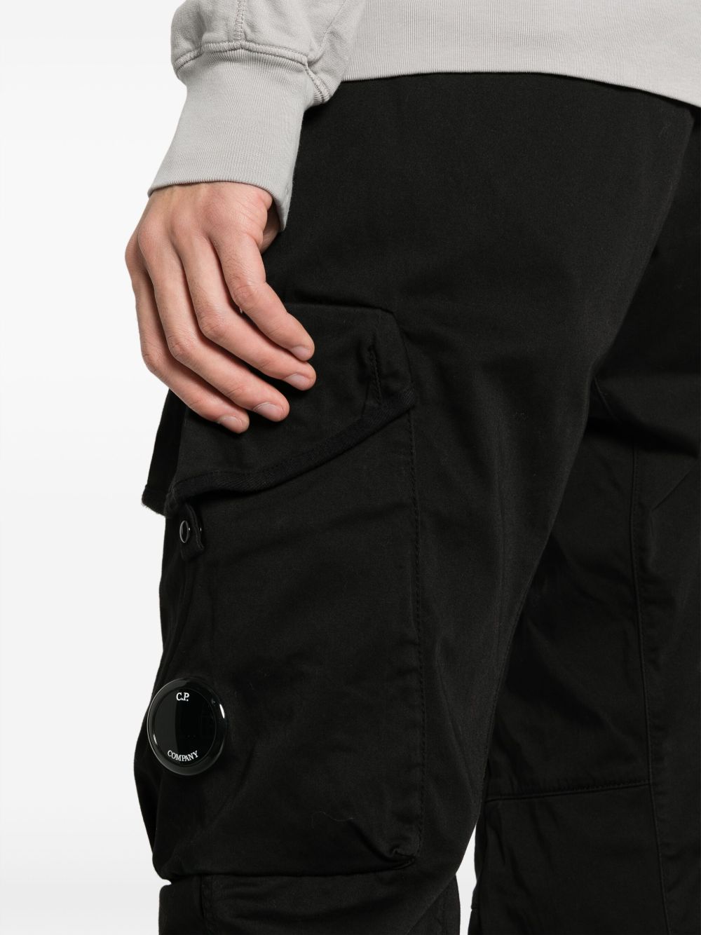 Pantalon CP Company en coton stretch noir