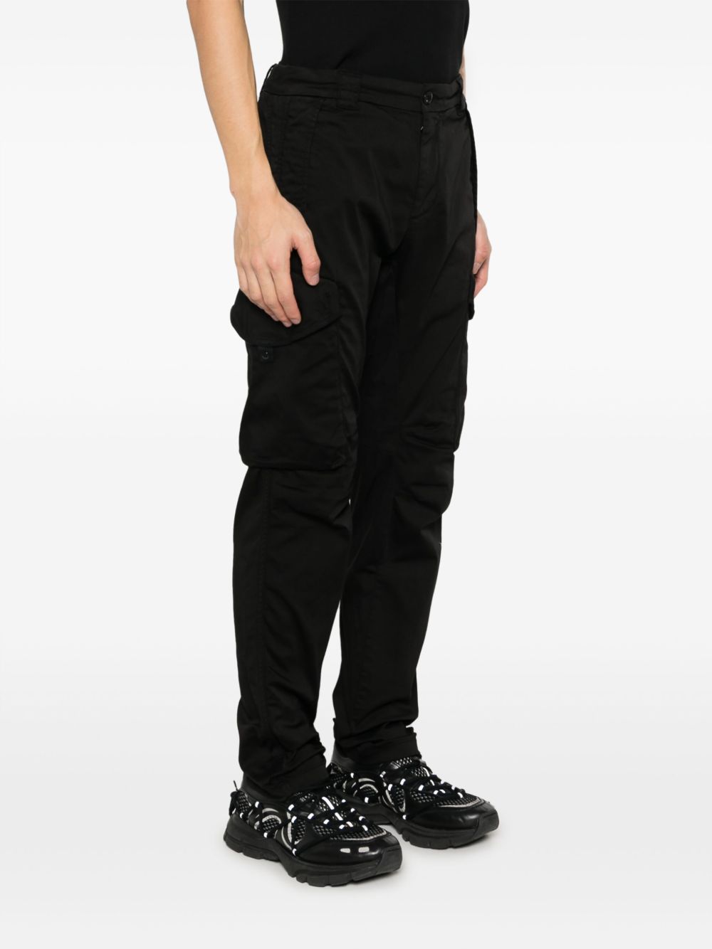 Pantalon CP Company en coton stretch noir