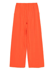Pantalon Alysi en soie mélangée orange
