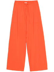 Pantalon Alysi en soie mélangée orange