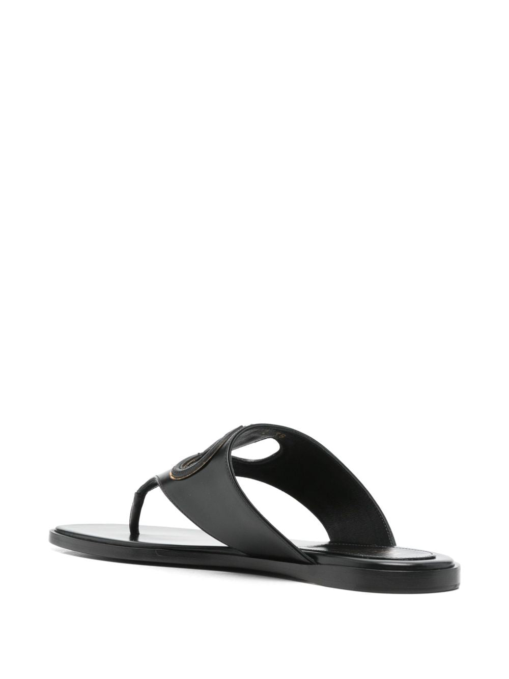 Valentino Garavani Sandals Black leather thong