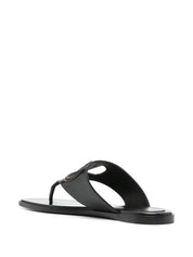 Valentino Garavani Sandals Black leather thong