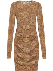 Dolce & Gabbana Dresses Beige lace mini dress