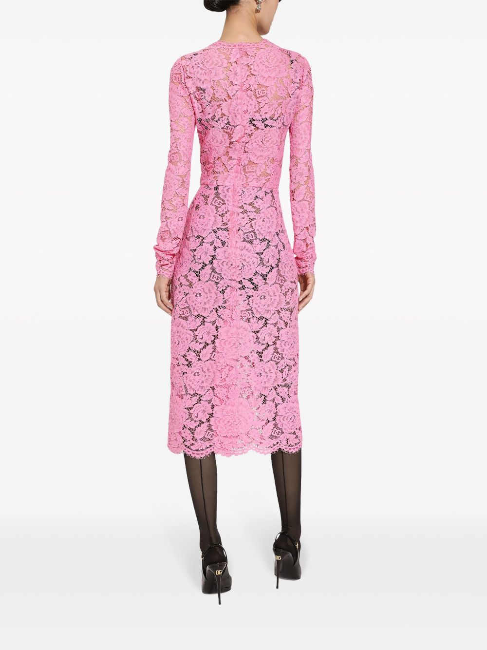 Dolce & Gabbana Dresses Pink lace sheath