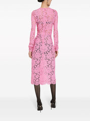 Dolce & Gabbana Dresses Pink lace sheath