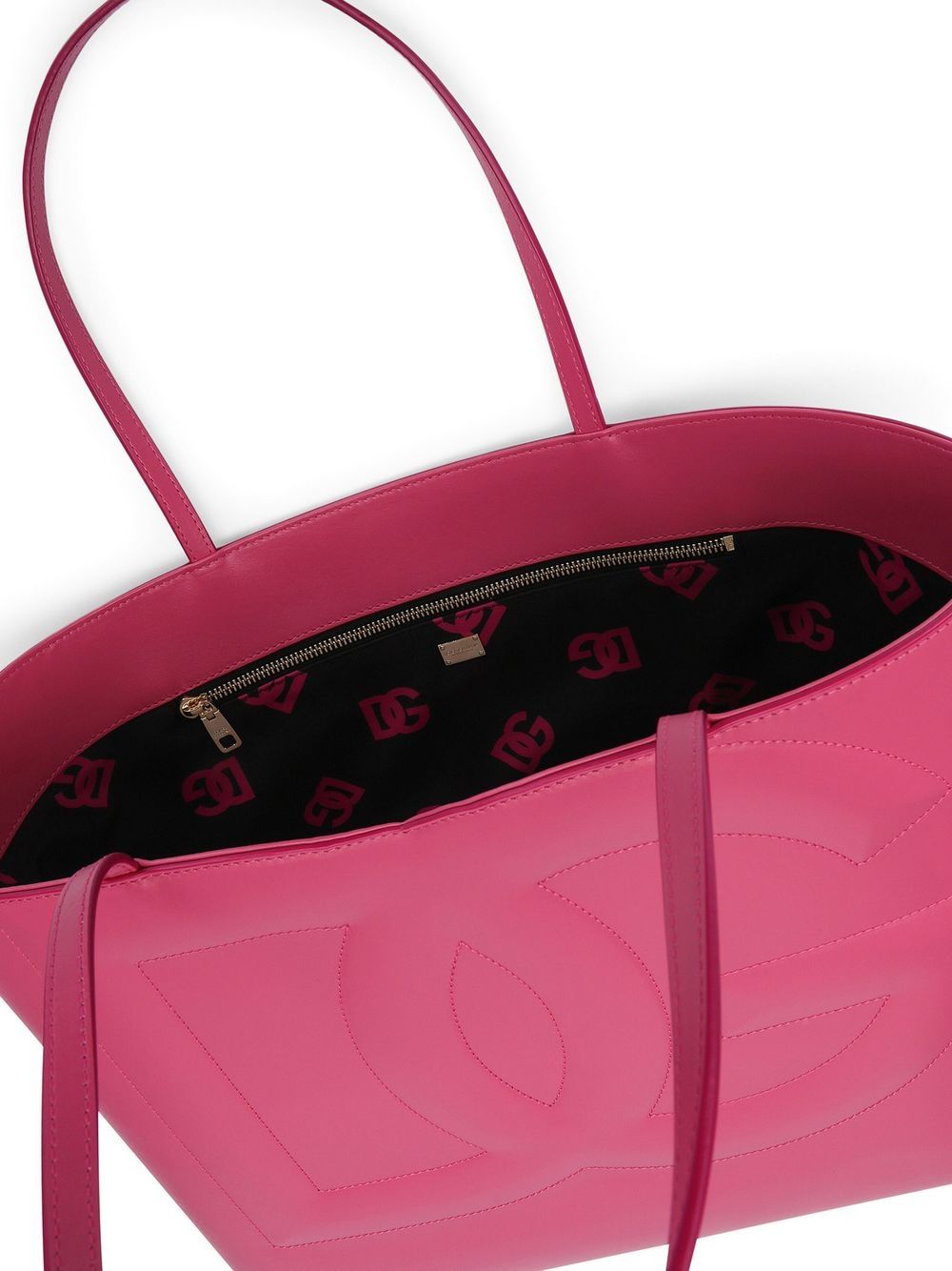 Dolce & Gabbana Bags.. Pink calf leather shopping bag